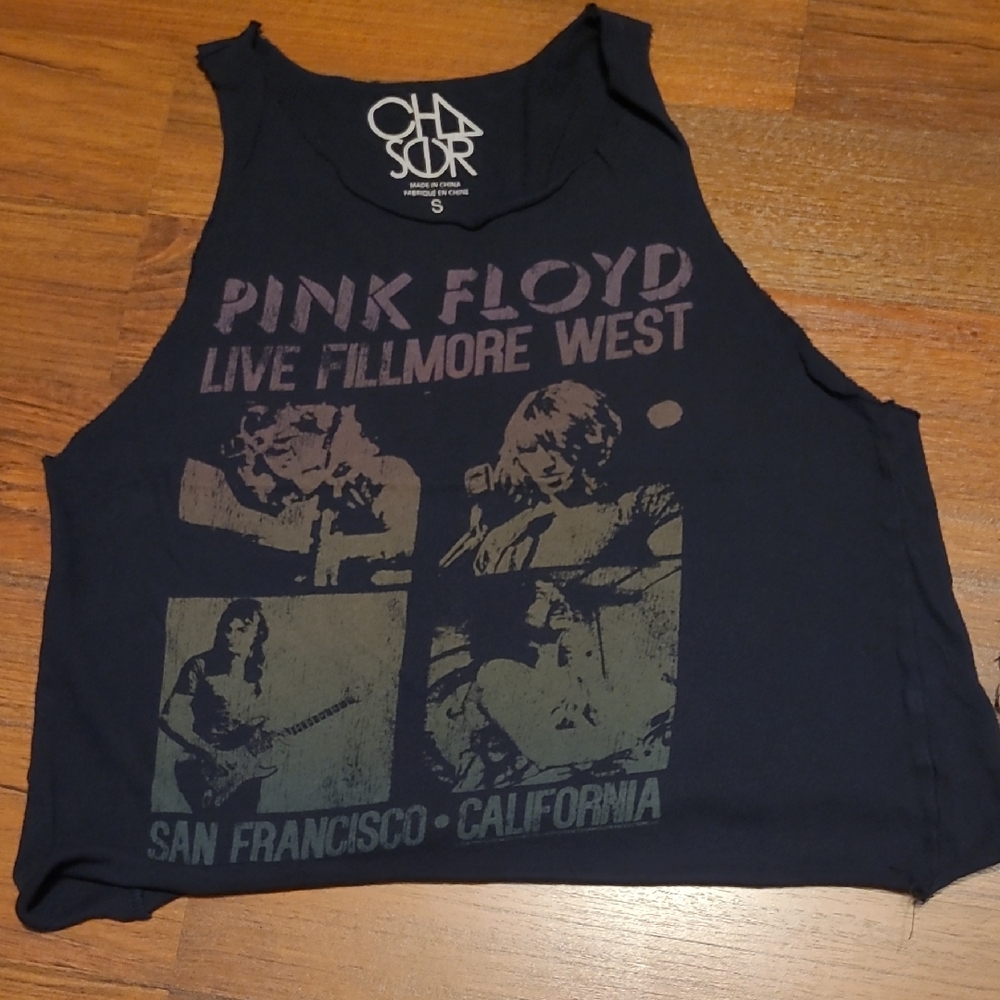 Chaser Blue Pink Floyd Graphic Tank Top